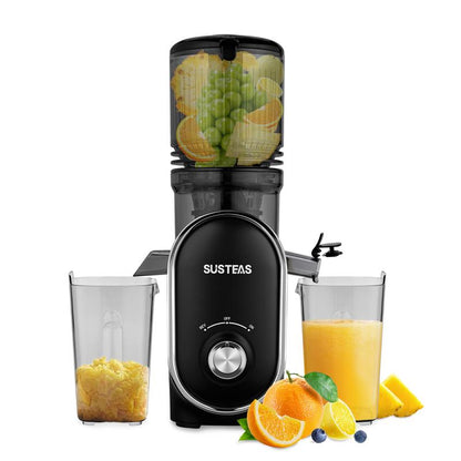 SUSTEAS Cold Press Juicer, Large Inlet, Large Capacity, Slow Masticator, High Yield Juice Extractor - Easy to Clean