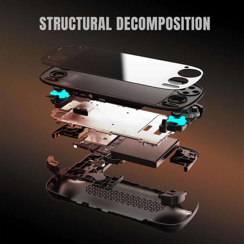 Retroid Pocket 5【Pre-Configured】Handheld Console Sd865【Buy 1 Get 1 Multi-Port Adapter+1 8K Projection Cable+1 Type-C Cable+1 Roms Card】Android 13 Adreno 650 8GB Lpddr4X 5.5-Inch AMOLED 1080P Active-Cooling 5000Mah Wifi Ready to Play Gift Package