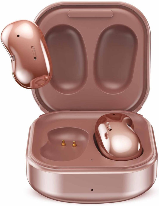 Street Buds Live True Wireless Earbud Headphones for Samsung Galaxy S20 FE 5G - Wireless Earbuds W/Hands Free Controls - (US Version with Warranty) - Rose Gold