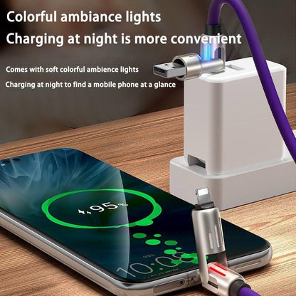 [Buy 1 Get 1 Free] 4-In-1 Multi USB Charging Cable with USB A,Type C,Lightning-Max240W Fast Charging & Data Sync for Iphone16/15,Ipad Pro, Fast Charge Usb Cable 4-In-1 Fast Breathing Light -Max 1 Usb-C Data 4 1 Charging Cable