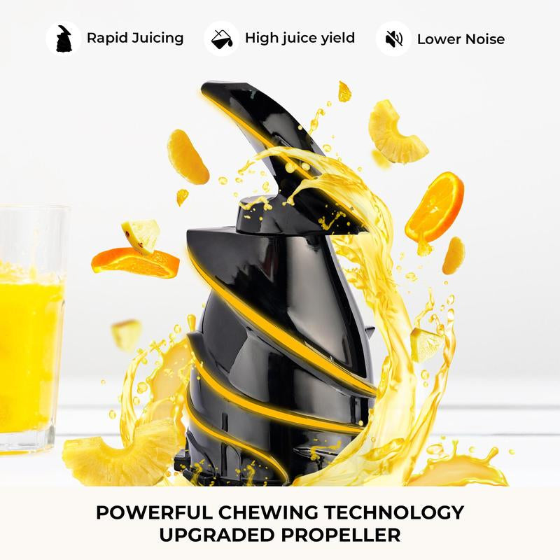SUSTEAS Cold Press Juicer, Large Inlet, Large Capacity, Slow Masticator, High Yield Juice Extractor - Easy to Clean
