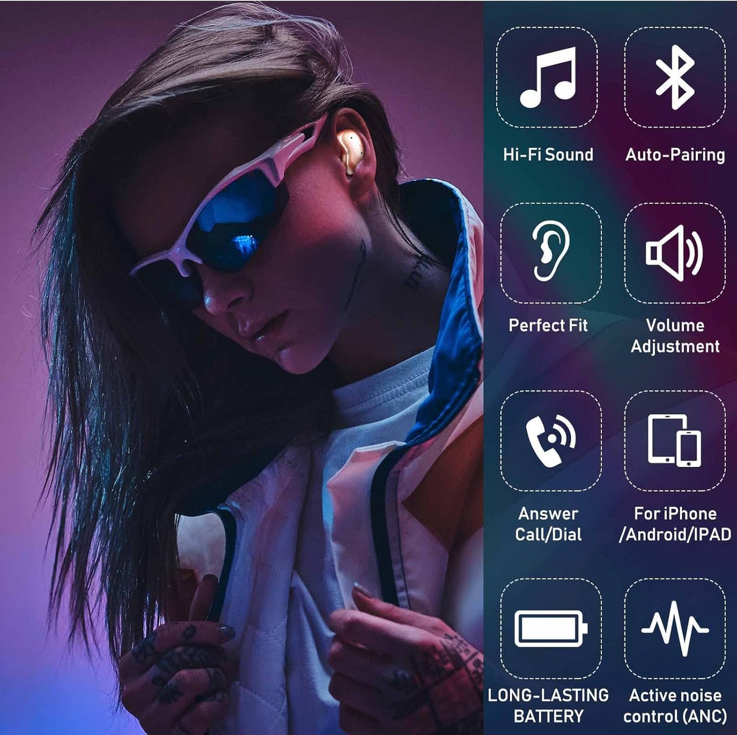 Street Buds Live True Wireless Earbud Headphones for Samsung Galaxy S20 FE 5G - Wireless Earbuds W/Hands Free Controls - (US Version with Warranty) - Rose Gold