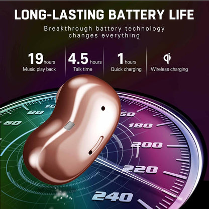 Street Buds Live True Wireless Earbud Headphones for Samsung Galaxy S20 FE 5G - Wireless Earbuds W/Hands Free Controls - (US Version with Warranty) - Rose Gold