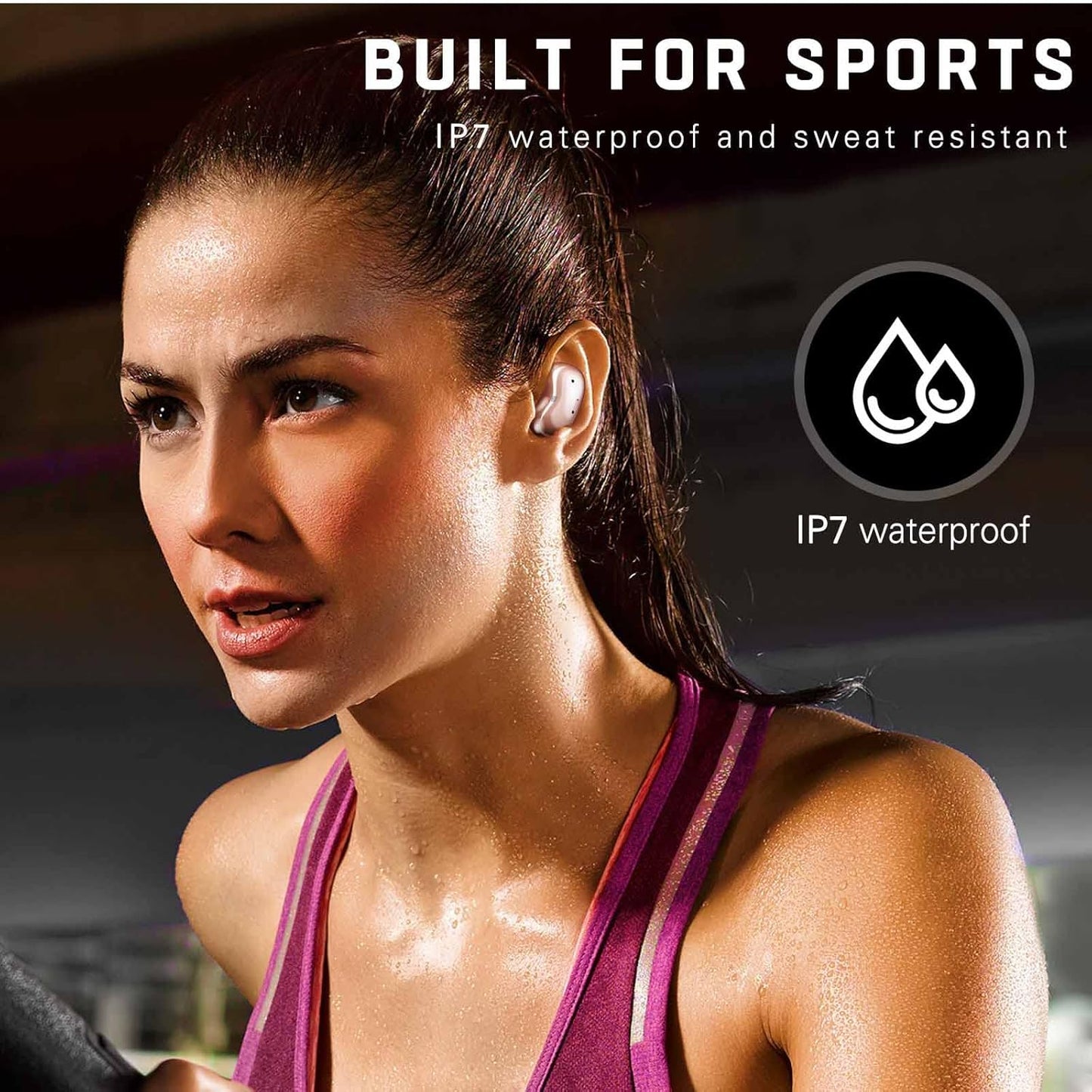 Street Buds Live True Wireless Earbud Headphones for Samsung Galaxy S20 FE 5G - Wireless Earbuds W/Hands Free Controls - (US Version with Warranty) - Rose Gold