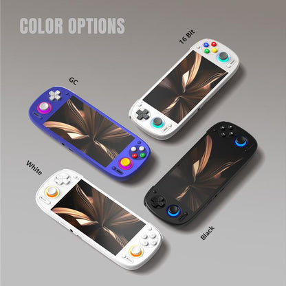 Retroid Pocket 5【Pre-Configured】Handheld Console Sd865【Buy 1 Get 1 Multi-Port Adapter+1 8K Projection Cable+1 Type-C Cable+1 Roms Card】Android 13 Adreno 650 8GB Lpddr4X 5.5-Inch AMOLED 1080P Active-Cooling 5000Mah Wifi Ready to Play Gift Package