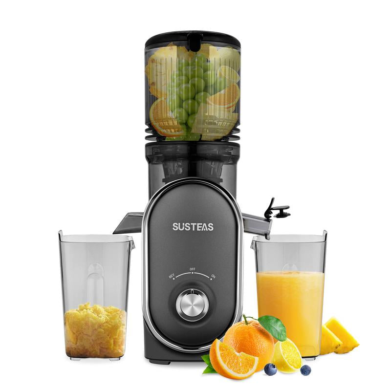 SUSTEAS Cold Press Juicer, Large Inlet, Large Capacity, Slow Masticator, High Yield Juice Extractor - Easy to Clean