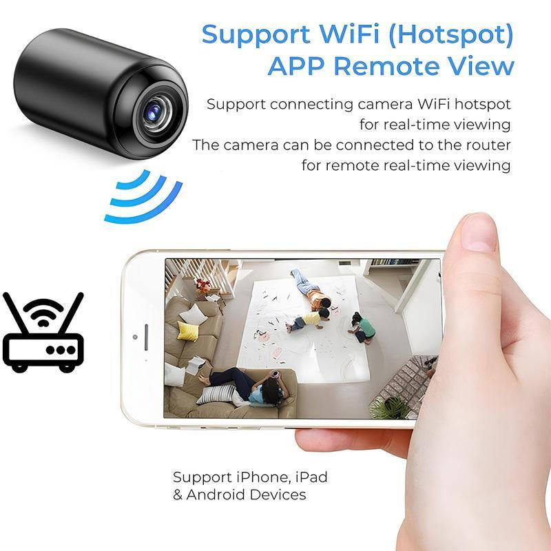 【Free.Ship】Mini Wifi Camera for Home/Office ,Video Recording , Baby Monitor,Sd Card Supported, Must Plug In