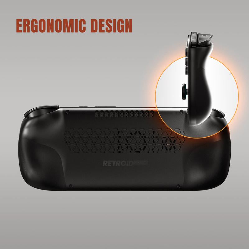 Retroid Pocket 5【Pre-Configured】Handheld Console Sd865【Buy 1 Get 1 Multi-Port Adapter+1 8K Projection Cable+1 Type-C Cable+1 Roms Card】Android 13 Adreno 650 8GB Lpddr4X 5.5-Inch AMOLED 1080P Active-Cooling 5000Mah Wifi Ready to Play Gift Package