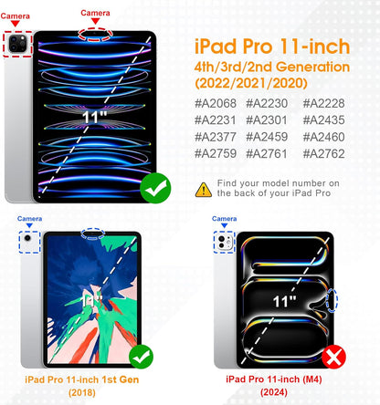 Rotating Case for Ipad Pro 11-Inch (4Th / 3Rd Generation) 2022/2021-360 Degree Swiveling Stand Cover W/Pencil Holder, Auto Sleep/Wake, Also Fit Ipad Pro 11" 2Nd/1St Gen, Blooming Hibiscus