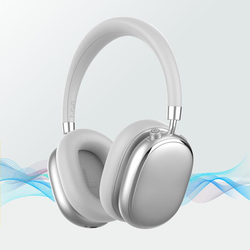 T-Fun NC95 Hybrid Active Noise Canceling Headphones | Bluetooth 5.3, 65H & Transparency Mode | Custom EQ App, Hi-Res Audio for Android/Ios