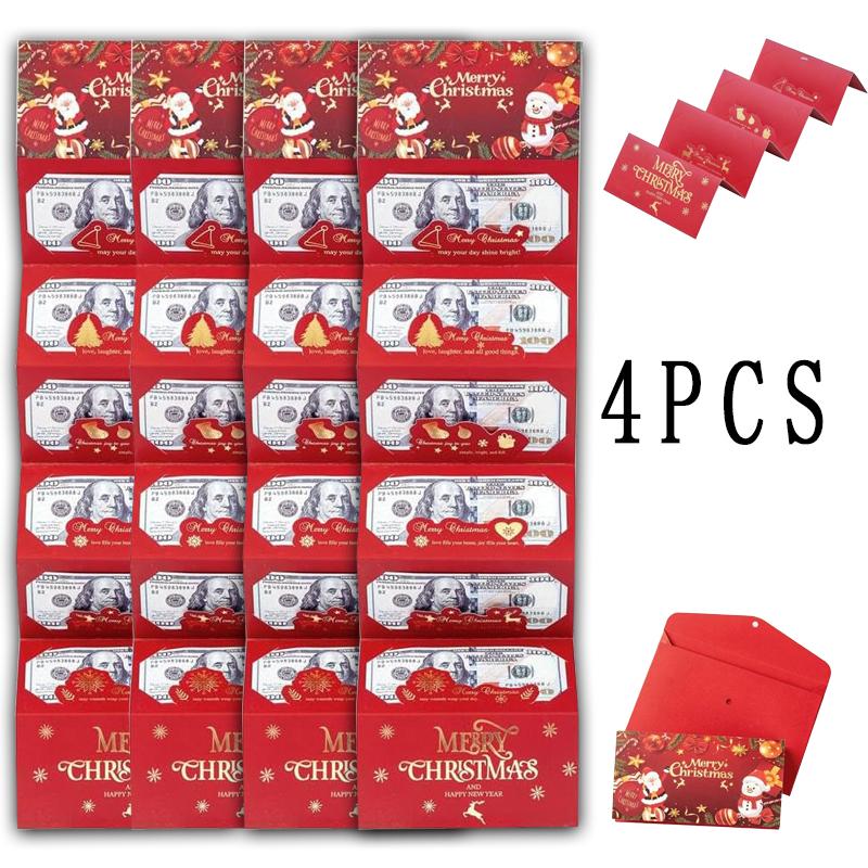 Christmas Cash Gift Envelope, Surprise Moneyclip for Men and Women, Cartoon Greetingcard, Fantasy Theme, Money Clip, Creative Cashgift Wallet, Unique Multifunctional Cash Box Forany Recipient,Cash Envelopes
